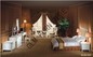 L'ensemble en bois solide de salle à manger a adapté les meubles aux besoins du client en bois de restaurant d'hôtel
