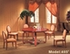 Tableau en bois de salle à manger de 5 personnes de meubles de restaurant d'hôtel de tapisserie d'ameublement de Gelaimei