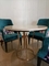 Table de salle à manger ronde supérieure de marbre de Diamater 100cm de base de solides solubles avec 4 chaises
