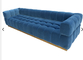 Salon de Grey Velvet Lounge Sofa For adapté aux besoins du client par conception ergonomique