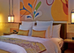 Le Roi orange Size Bedroom Furniture de meubles de villa de tissu de l'approbation ISO14001
