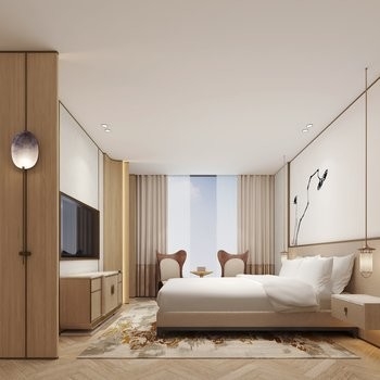 Les meubles standard de chambre à coucher de l'hôtel ISO9001 placent