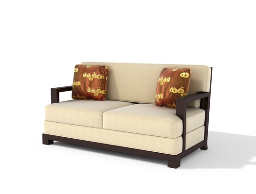 Sofa bas en bois 1800*900*850mm de chambre d'hôtel pour le salon
