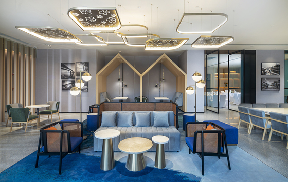 Quatre Tableau de thé de meubles de lobby d'hôtel de cinq étoiles et diamètre 500*750mm de chaises