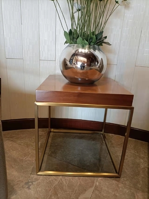 Accueil supérieur en bois d'ODM d'OEM de tables basses standard de l'hôtel ISO9001