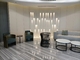 Mélange de Sofa Sets With Tea Table de lobby d'hôtel de matériel de tapisserie d'ameublement de GLM et style de match