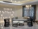 Mélange de Sofa Sets With Tea Table de lobby d'hôtel de matériel de tapisserie d'ameublement de GLM et style de match