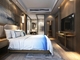 Les meubles de chambre à coucher en bois solide de contreplaqué de Gelaimei E1 placent avec le support de nuit d'hôtel