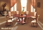 Les meubles de restaurant d'hôtel du diamètre 1500mm ont adapté l'ensemble aux besoins du client de salle à manger en bois solide
