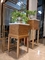 Tableau de console en bois solide de l'hôtel ISO9001 de meubles standard de lobby 550*550*750mm