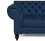 Le sofa 3 Seater de chambre d'hôtel de cadre en bois de bleu marine a orné le sofa 2300*850*850mm