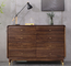 Style minimaliste en bois solide de cire de Cabinet d'entrée de noix naturelle